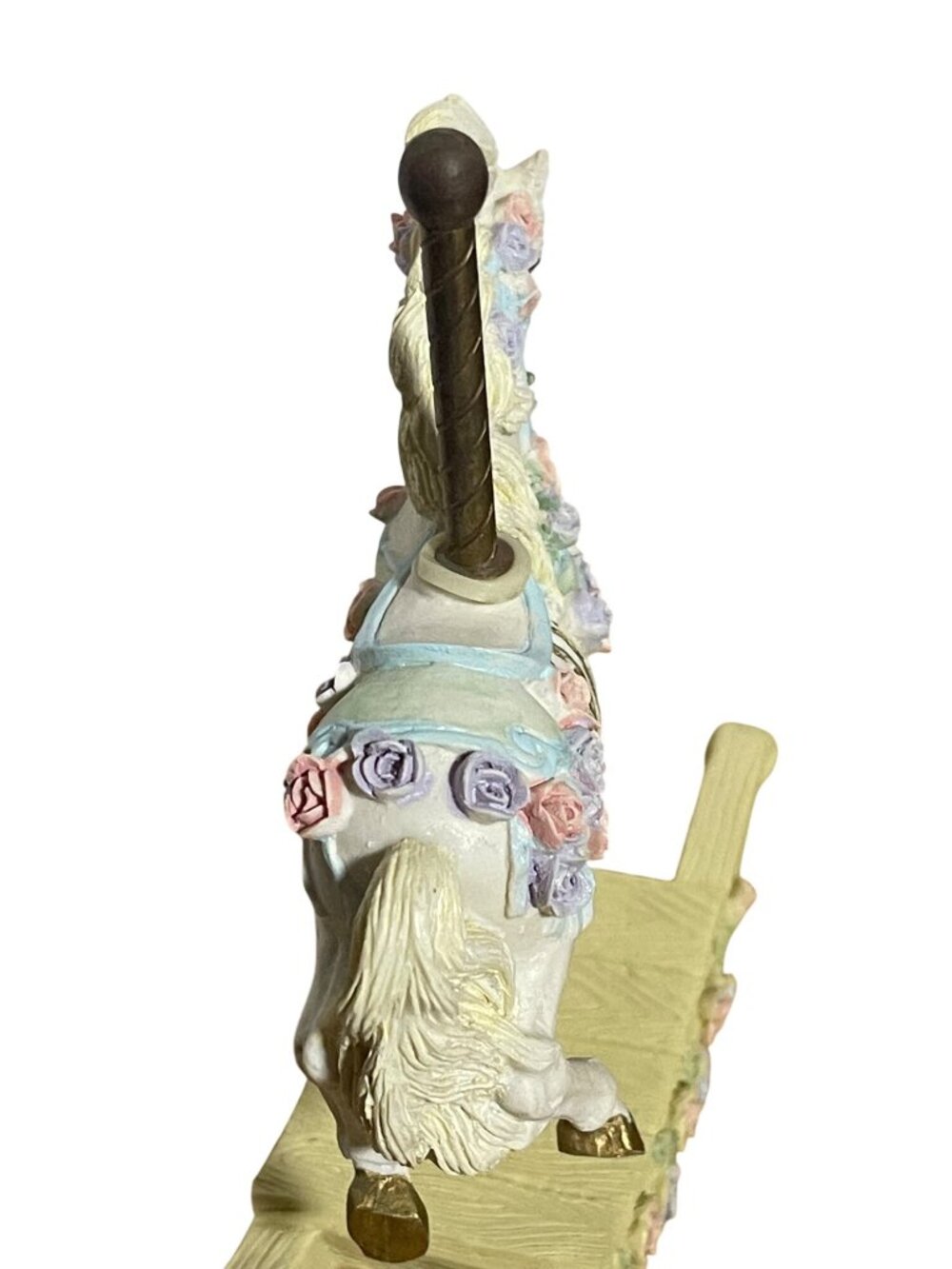 Carousel Horse Figurine Collectible Vintage 90s Polyresin - Picture 4 of 9